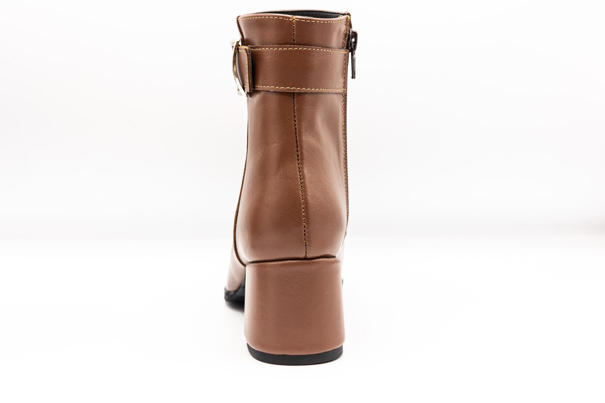 Ghete dama din piele naturala – BRA010NEGRU Botine